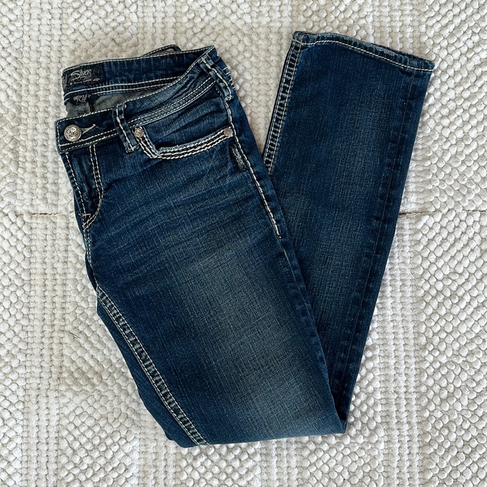 Silver Berkley Flap Jeans Size W29/L32